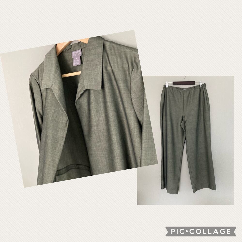 Sigrid Olsen Vintage Wool Viscose Blend 2-Piece S… - image 1